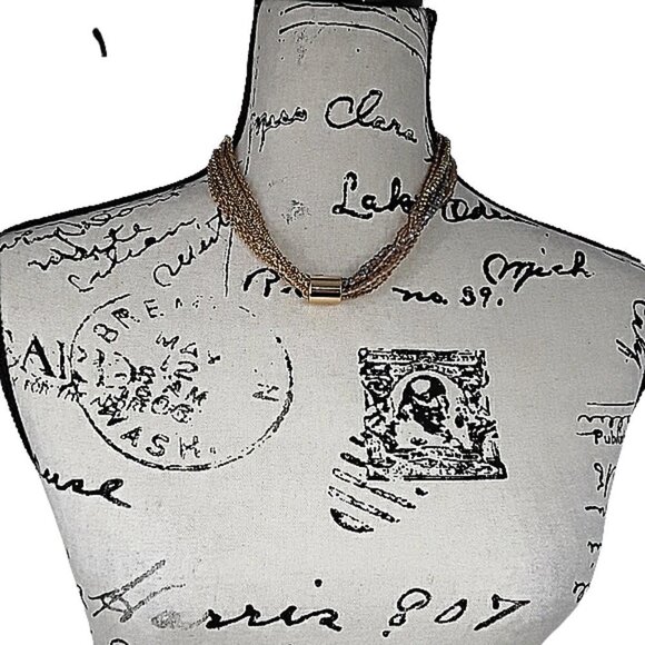 Gold Beaded Chain Necklace A NEW DAY Womens Fashion Necklace - Picture 6 of 6